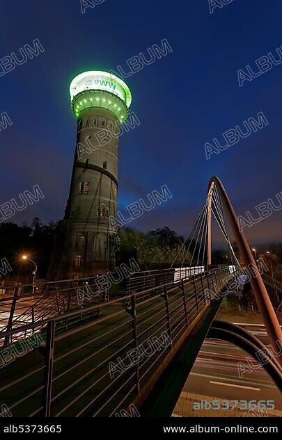 Former water tower of the Gutehoffnungshuette ironworks, GHH group, Oberhausen, Ruhrgebiet region, North Rhine-Westphalia, Germany, Europe.