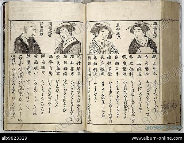 Prostitution; Eroticism; Compendium Guide to the Brothels of Osaka 1770; Japan; Historical; digitally restored reproduction from a 19th century original; Asia.