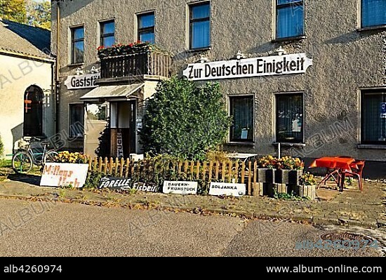 Restaurant Zur Deutschen Einigkeit in Rieplos, Brandenburg, Germany, Europe.