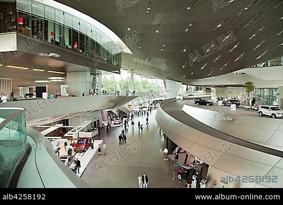 Exhibition at the BMW Welt, Munich, Upper Bavaria, Bavaria, Germany, Europe.
