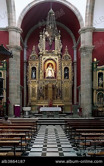 Chancel, San Sebastian Church, Agüimes, Gran Canaria, Canary Islands, Spain, Europe.