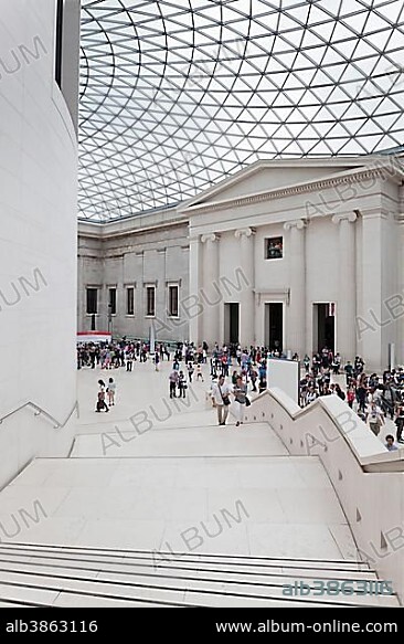 British Museum, Great Courtyard, architect Norman Foster, Bloomsbury, London, England, United Kingdom, Europe.