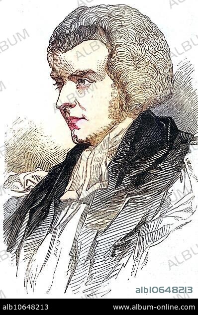Samuel Wilberforce (1805-1873) English clergyman, son of anti-slavery campaigner William Wilberforce, Wilberforce in 1845 when he was Bishop of Oxford, sometimes called Soapy Sam or Saponaceous Samuel, an opponent of Charles Darwin's theory of evolution, from The Illustrated London News (London, 22 November 1845), Historical, digitally restored reproduction from a 19th century original, Record date not stated.
