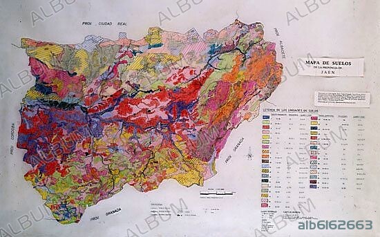 MAPA DE SUELOS DE LA PROVINCIA DE JAEN.