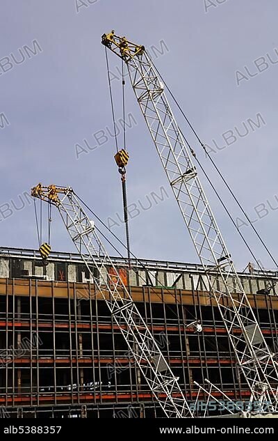 Demolition work at the Palace of the Republic Palast der Republik Berlin Germany.