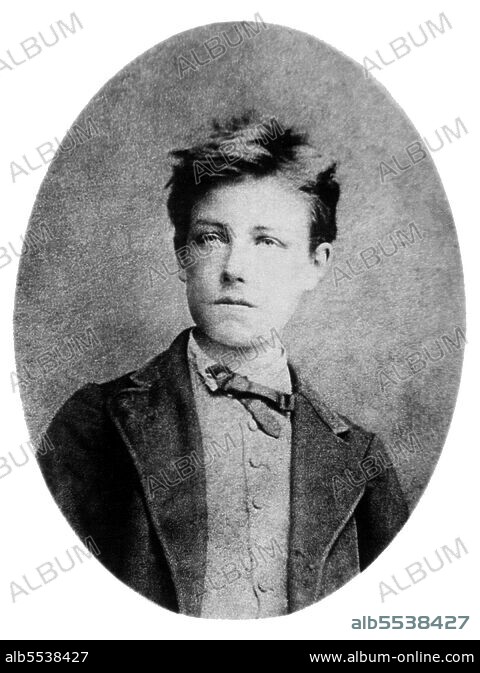 France: The young Arthur Rimbaud (1854-1891), aged 17
