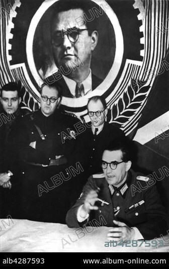 Doriot, founder of the French Popular Party (P.P.F.). 1940-1944. France - World War II.