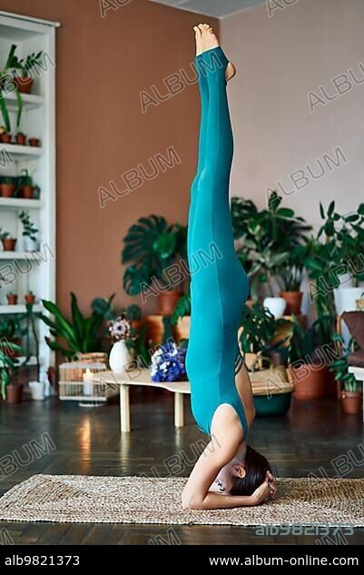 Yoga Head Stand Sirsasana – Medical Stock Images Company