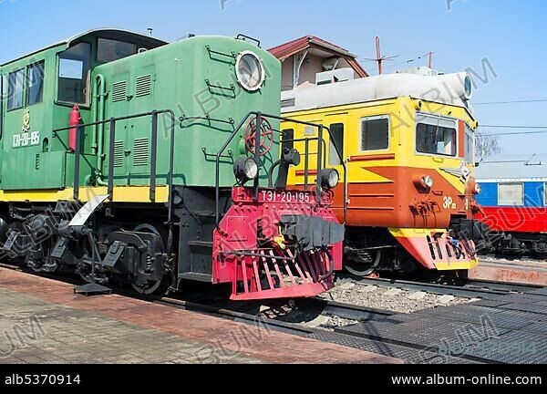 Russian diesel-electric shunter TE1-20, built in 1949.
