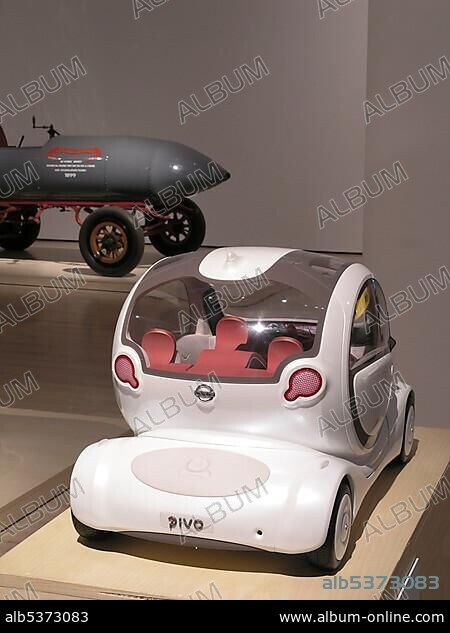 Model of a Nissan Pivo, Mitomacchina exhibition, Museum of Modern Art, MART, Rovereto, Italy, Europe.