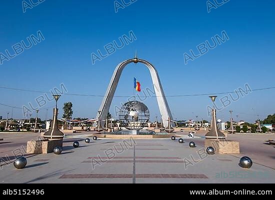 Monument of Independence, Place de la Nation, N'Djamena, Chad, Africa.