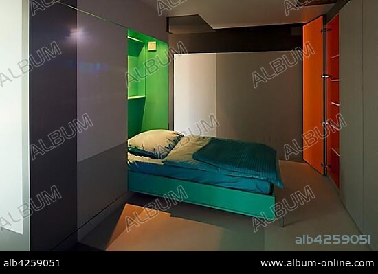 International Building Exhibition IBA apartment house in the Algenhaus, Algae House, Wilhelmsburg, Hamburg, Hamburg, Germany, Europe.