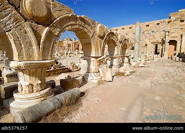 New forum at Leptis Magna.