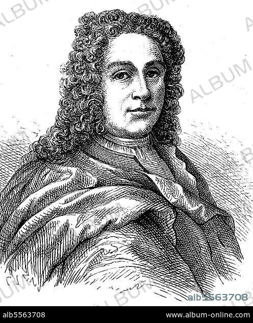 Emanuel von Swedenborg, Swedberg, 29. Januar 1688, 29. März 1772, war ein schwedischer Wissenschaftler, Mystiker und Theosoph, Historisch, digital restaurierte Reproduktion einer Originalvorlage aus dem 19. Jahrhundert.