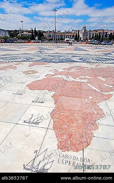 Padrao dos Descobrimentos, Monument to the Discoveries, Belem, Lisbon, Portugal, Europe.