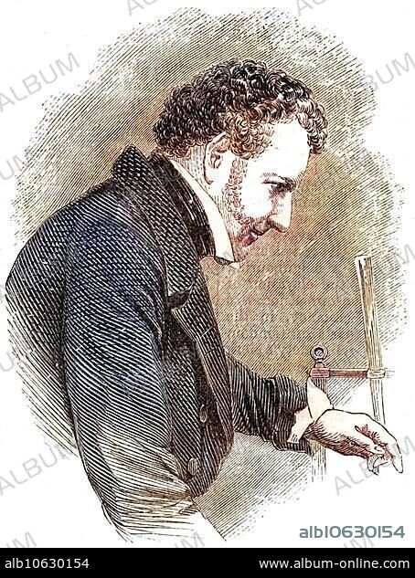 John Frederic Daniell (1790-1845) English chemist, physicist and meteorologist, his inventions included the Daniell cell, a wet cell battery and a hygrometer, from The Book of Days, published by Robert Chambers (London, 1869), Historical, digitally restored reproduction from a 19th century original, Record date not stated.