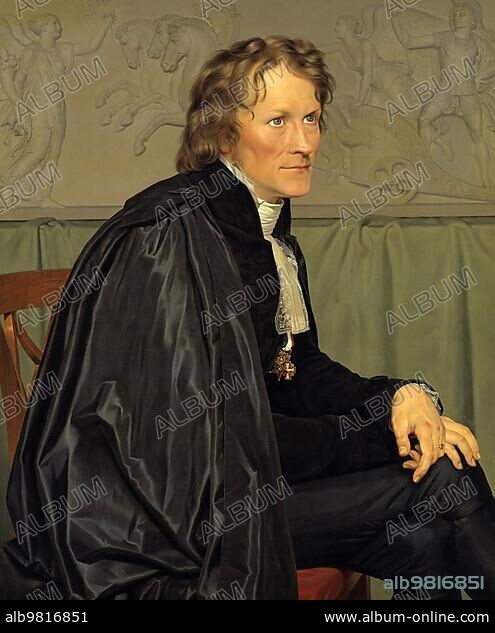 Bertel Thorvaldsen (19 November 1770) (24 March 1844) was a Danish sculptor; Historical; digitally restored reproduction from a 19th century original.