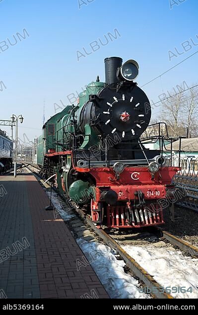 Russian steam locomotive SU214-10, built in 1938.