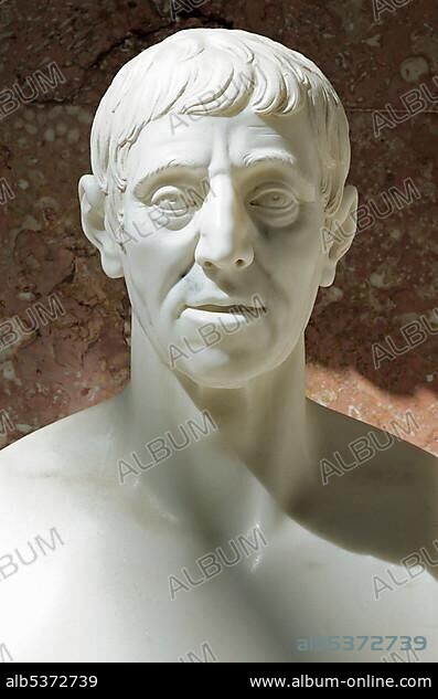 Bust of Joseph Haydn, Austrian composer of the classical period.