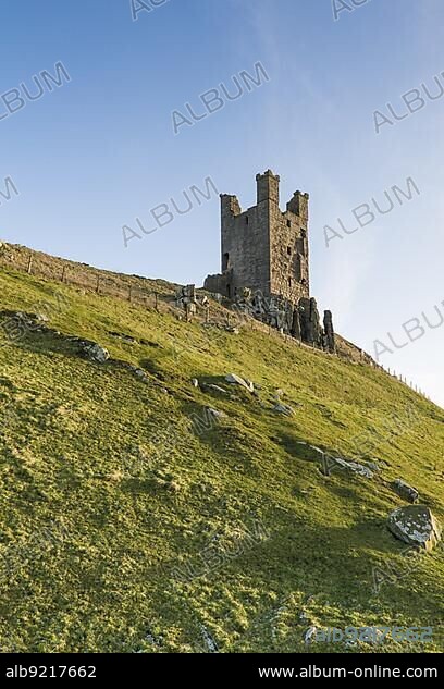 Dunstanburgh Castle. Northumberland, England, UK.