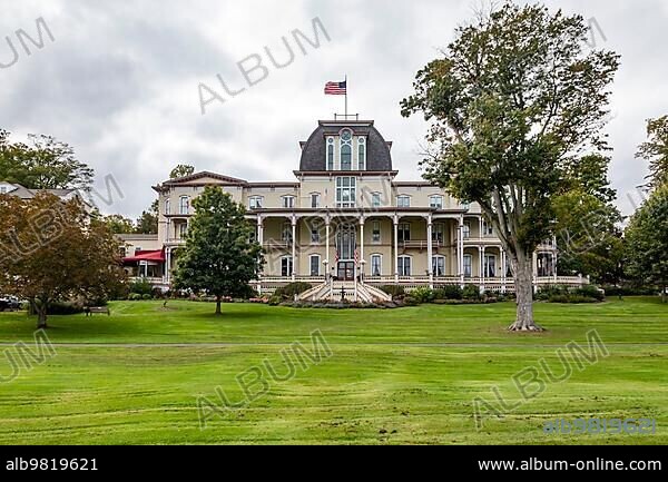 Chautauqua; New York; The Athenaeum Hotel at the Chautauqua Institution; on the shore of Chautauqua Lake.