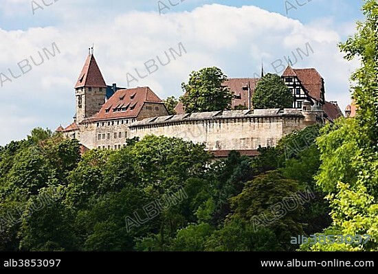 Veste Coburg castle, Coburg, Upper Franconia, Franconia, Bavaria, Germany, Europe.