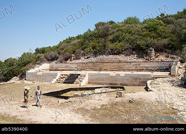 Ancient Stagira archaeological site near Olympiada, Chalcidice Peninsula, Central Macedonia, Greece, Europe.