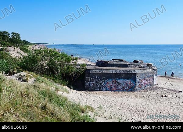 Battery Memel-Nord-Bunker from the Second World War; Curonian Spit; Palanga; Lithuania; Europe.