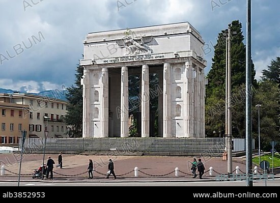 Fascist Bolzano Victory Monument, Piazza della Vittoria, 1928, Gries-Quirein, Bolzano, Trentino-Alto Adige, Italy, Europe.