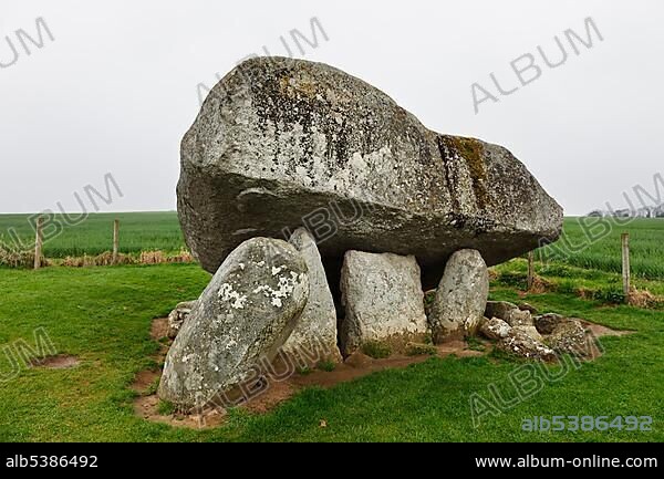 Brownshill Dolmen portal tomb, Neolithic, County Carlow, Republic of Ireland, British Isles, Europe.