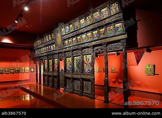 Medieval icons from Albanian churches, National Museum of Medieval Art, Icon Museum, Korca, Korça, Albania, Europe.