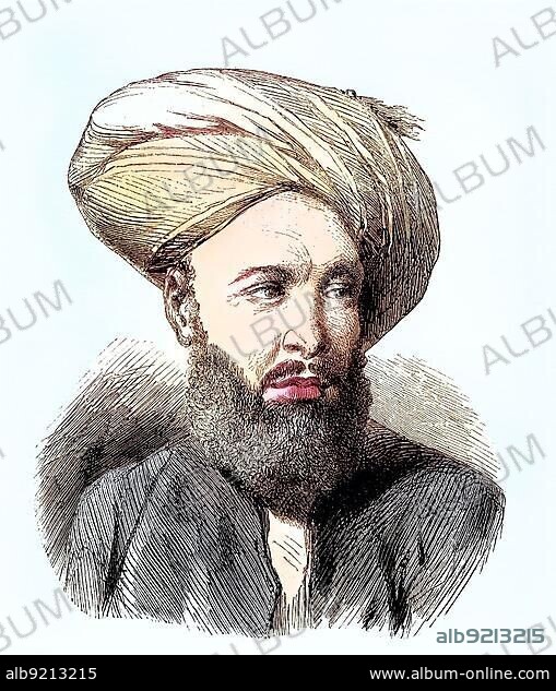 Ahmed I, born 1590, died 1617, was Sultan of the Ottoman Empire from 1603 to 1617, Historical, digitally restored reproduction of a 19th century original.