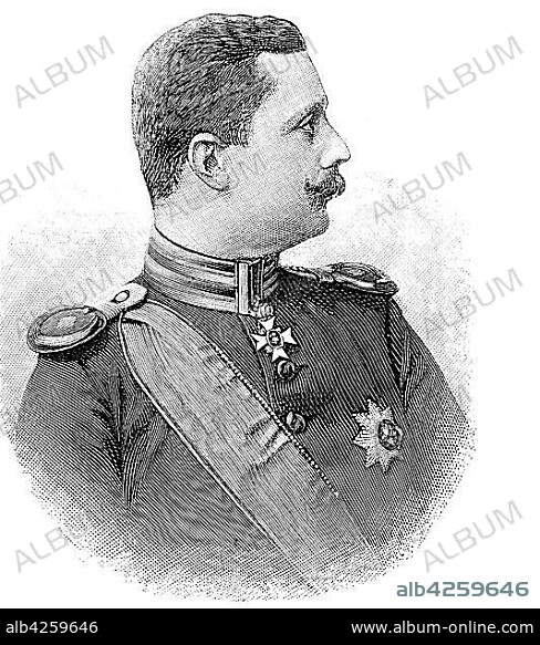 Prince Henry XXX. Reuss zu Koestritz, royal Prussian major and battalion commander in the body grenadier regiment of King Frederick William III, right knight of the Knights of St. John, 1864-1939, England.