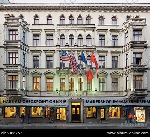 Haus am Checkpoint Charlie building, Mauermuseum Berlin Wall museum, Friedrichstrasse street, Kreuzberg district, Berlin, Germany, Europe.