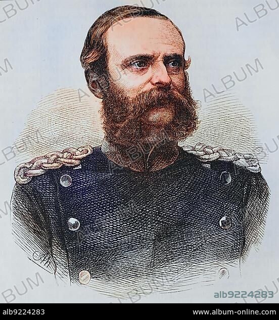Count von Bismarck-Bohlen, general governor of Alsace, illustrated war history, German, French war 1870-1871, Germany, France, Europe.