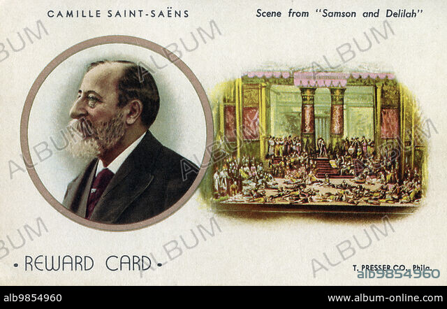 Portrait of Camille Saint-Saens (Saint Saens, 1835-1921)