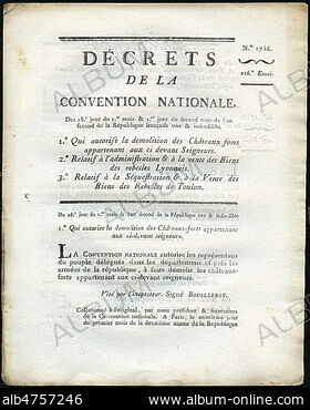 1793 France décret Convention démolition des châteaux-forts 1793 France décret Convention démolition des châteaux-forts