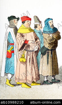 MEDIEVAL FRENCH CITIZENS - Stock Photos, Illustrations and