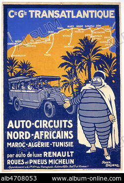 Publicité Cie. Gal. Transatlantique Marseille - Alger Publicité Cie. Gal. Transatlantique Marseille - Alger