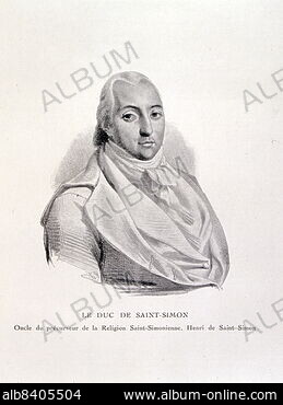CLAUDE HENRI SAINT-SIMON - Stock Photos, Illustrations and