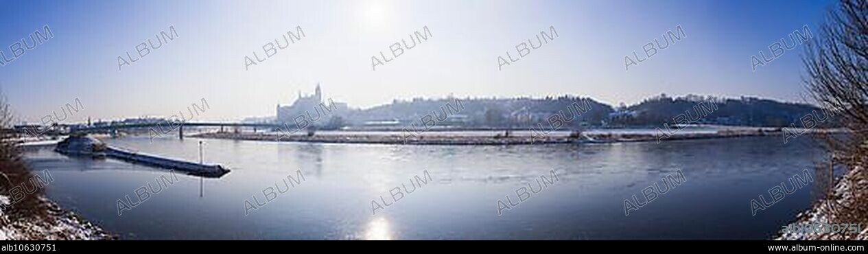 Meissen, Silhouette in Winter.