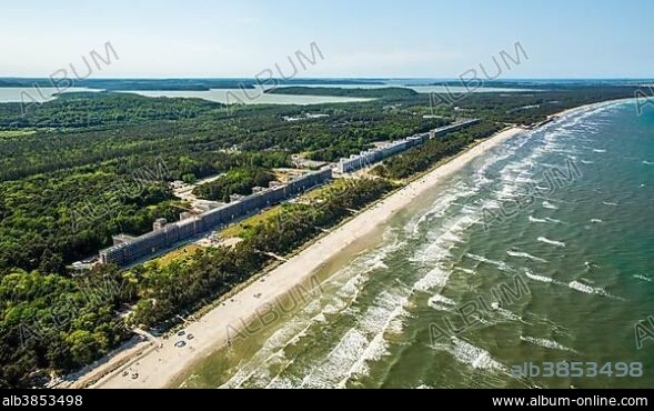 Colossus of Prora, the longest building in the world, Bad Prora, Binz, Rügen Island, Baltic coast, Mecklenburg-Western Pomerania, Germany, Europe.