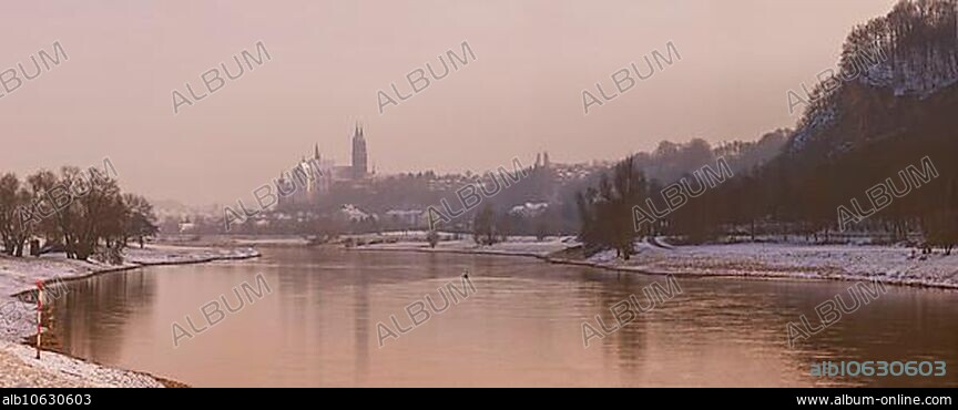 Meissen, Silhouette in Winter.