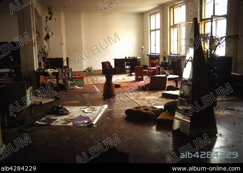 West-Berlin 1984. Georg von Rauch-Haus, infamous squat in Kreuzberg, 1984. Former Bethanien Hospital, renamed by the squatters to honor Georg von Rauch, an anarchist, who died in a shootout with police in December 1971.