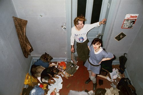 Christiane F. in her room, Hamburg. 1983.