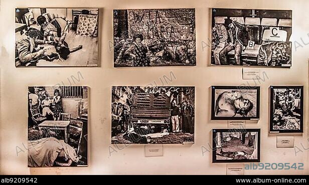 No Mafia Memorial, View of the History of the Mafia in Palermo, Palermo, Sicily, Palermo, Sicily, Italy, Europe.