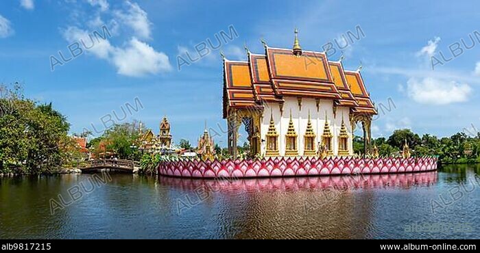 Wat Plai Laem Temple Panorama on Ko Samui Island; Thailand; Asia.
