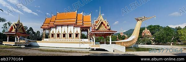 Buddhist temple, Wat Bang Riang temple, Thub Pat, Phang Nga, Thailand, Southeast Asia, Asia.