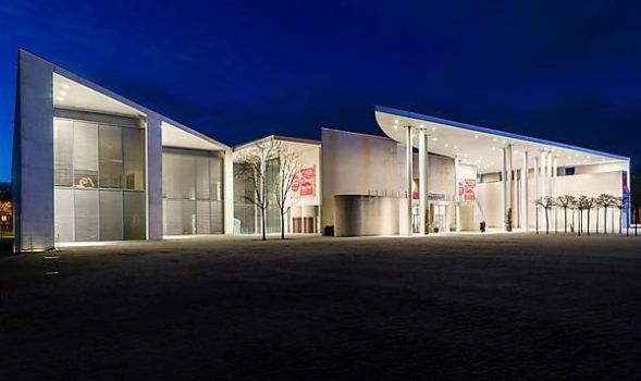 Kunstmuseum Bonn art museum, architect Axel Schultes, Museum Mile, Bonn, North Rhine-Westphalia, Germany