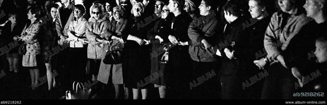 In the style and spirit of the Hitler Youth (HJ) and the so-called Heimattreue Jugend, old and neo-Nazis met in the Teutoburg Forest accompanied by the Viking Youth with drums and fanfares, Germany, Europe.